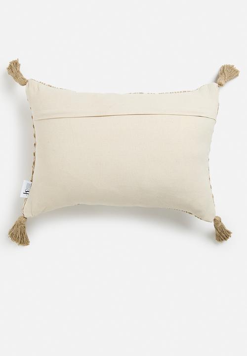 Sixth Floor - Carrie Cotton/Jute Cushion - Natural