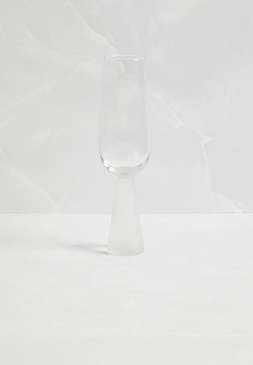 Jenna Clifford - Champagne glass with etched stem set of 2 - clear