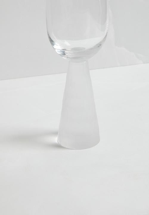 Jenna Clifford - Champagne glass with etched stem set of 2 - clear