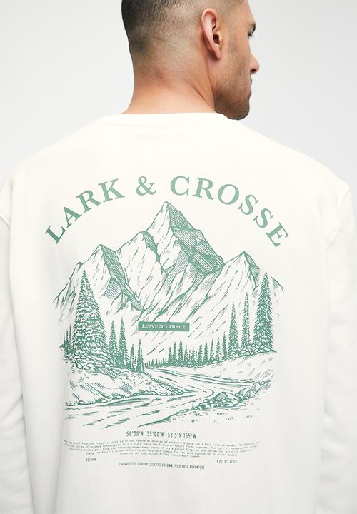 Lark & Crosse - L&C Printed Crew Neck Top - Ecru