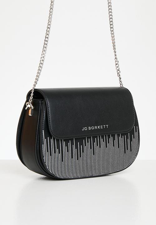 Jo Borkett - Teardrop flapover sling - black