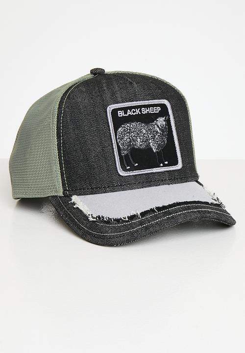Goorin Bros. - Silky sheep distressed denim trucker - black
