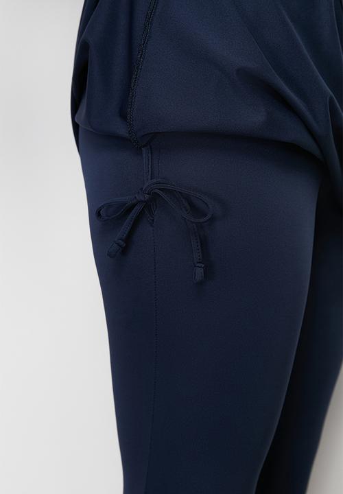 Trendyol - Fully covered piece swimsuit set - dark blue
