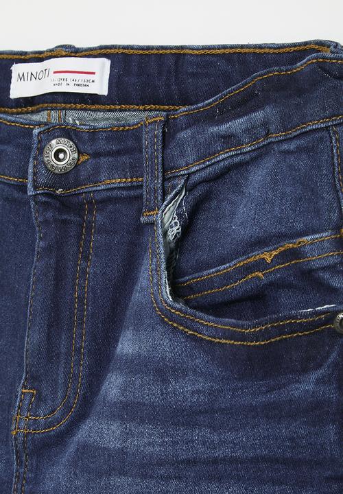MINOTI - Boys dark basic denim short - dark denim
