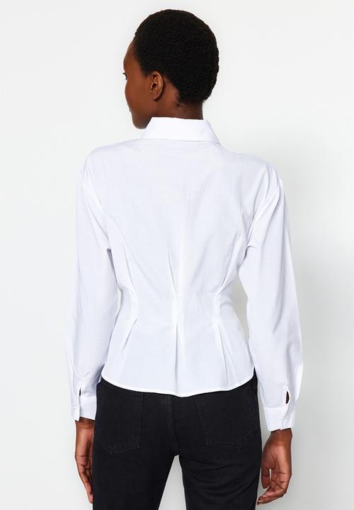 Trendyol - Fitted shirt - ecru