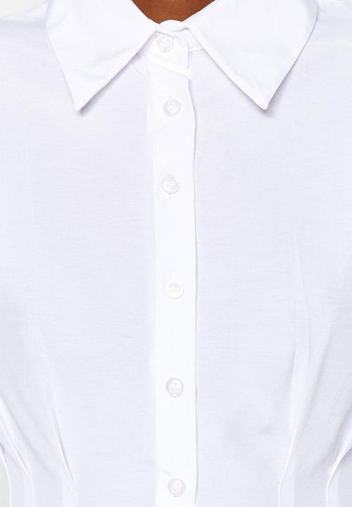 Trendyol - Fitted shirt - ecru
