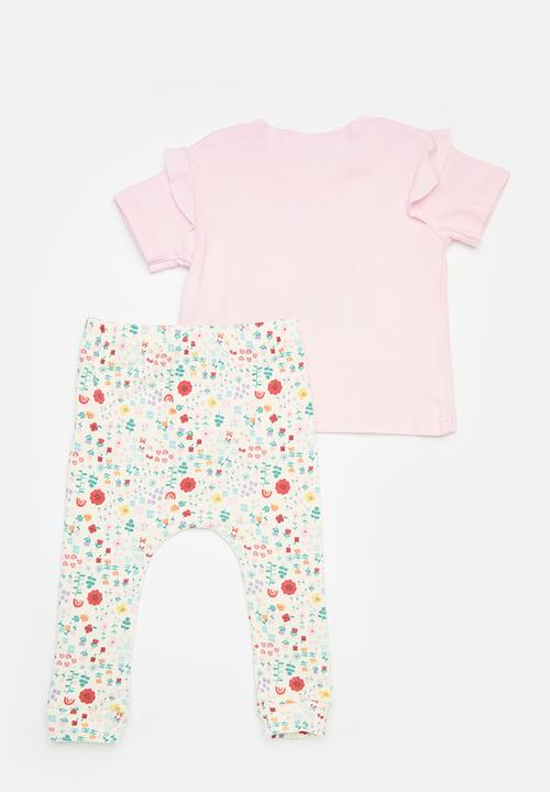 MINOTI - 2 Pack T-shirt & all over print legging set - multi