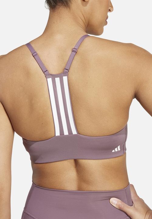 adidas Performance - Aerim ls bra - shadow fig/white