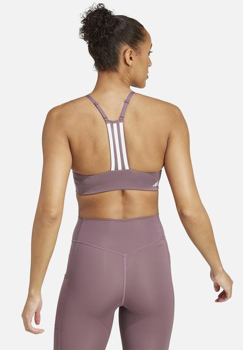 adidas Performance - Aerim ls bra - shadow fig/white