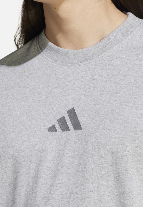 adidas Performance - ALL SZN Tee- medium grey heather