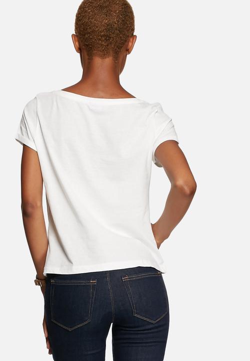 Jacqueline de Yong - Katie Cropped Print Tee