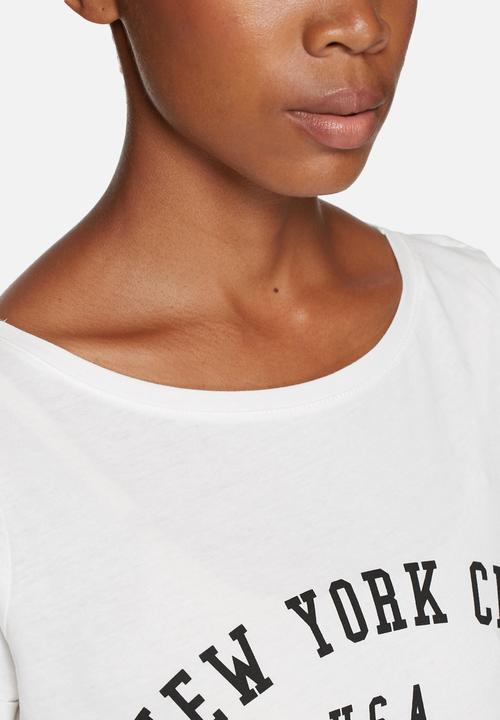 Jacqueline de Yong - Katie Cropped Print Tee
