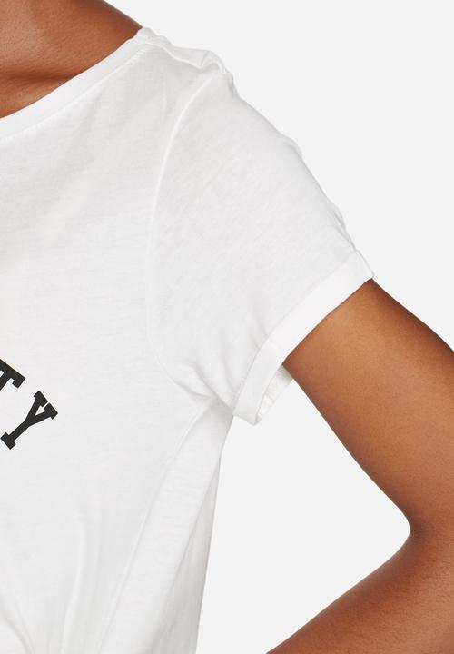 Jacqueline de Yong - Katie Cropped Print Tee