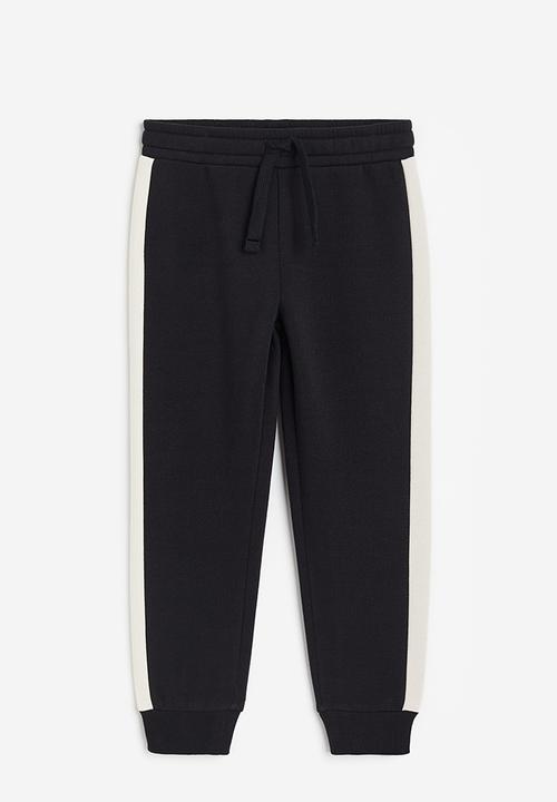 H&M - Printed joggers - black