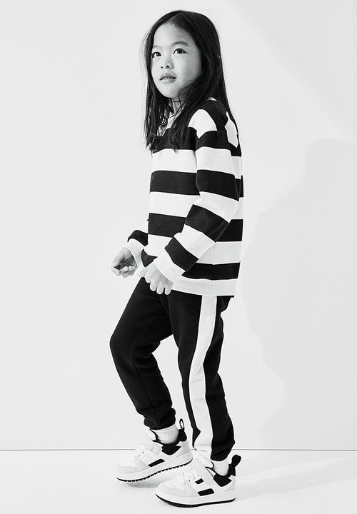 H&M - Printed joggers - black
