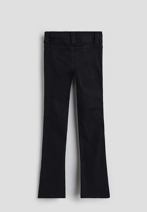 H&M - Bootcut leg twill trousers - black