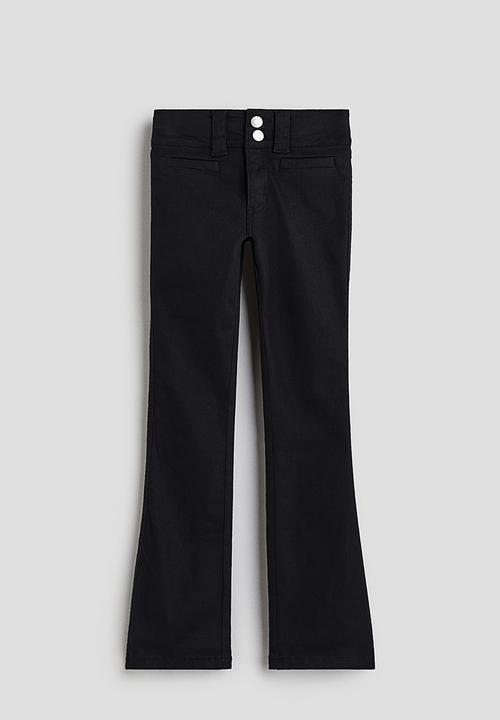 H&M - Bootcut leg twill trousers - black