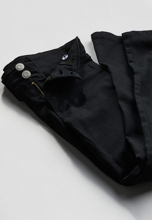 H&M - Bootcut leg twill trousers - black