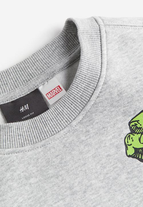 H&M - Loose fit sweatshirt - grey multi