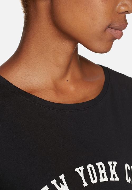 Jacqueline de Yong - Katie Cropped Print Tee