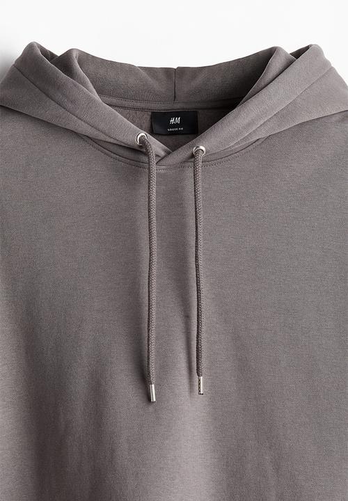 H&M - Loose fit hoodie - grey beige
