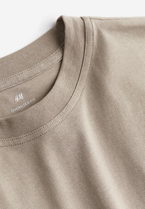 H&M - Oversized fit t-shirt - beige
