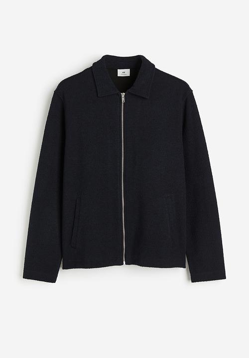 H&M - Regular fit bouclé jersey jacket - blue