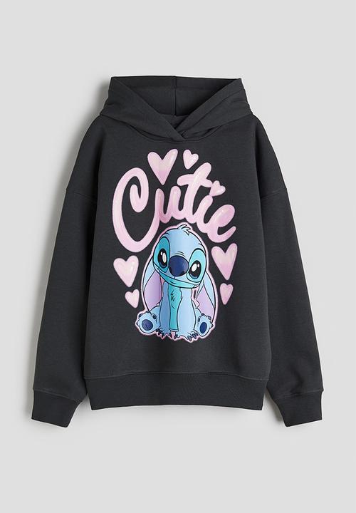H&M - Oversized printed hoodie - grey