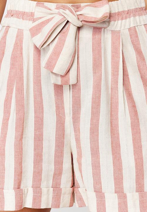 Trendyol - Striped woven shorts - powder