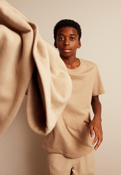 H&M - Cotton t-shirt - beige