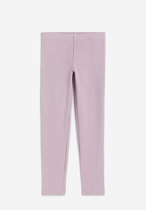 H&M - Brushed-inside leggings - purple