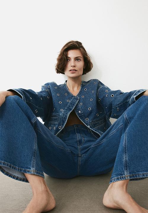 H&M - Wide high jeans - blue