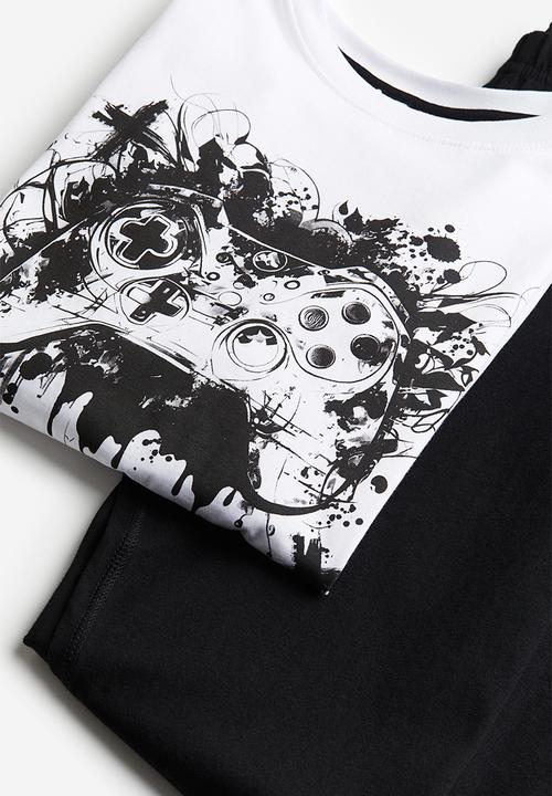 H&M - Pyjamas - white & black