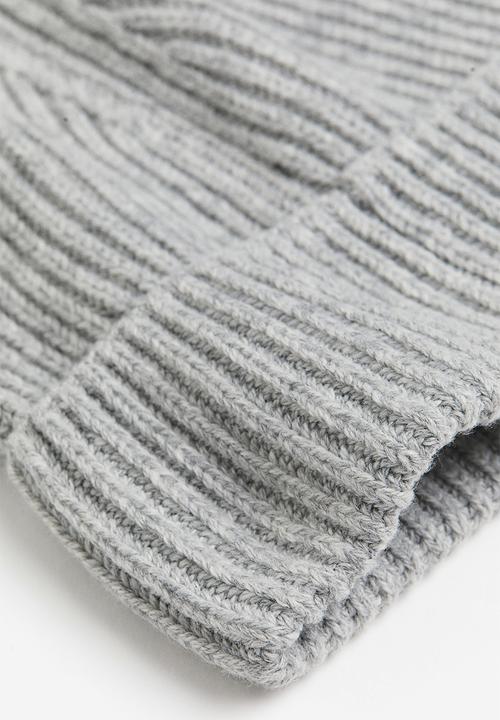 H&M - Rib-knit hat - grey