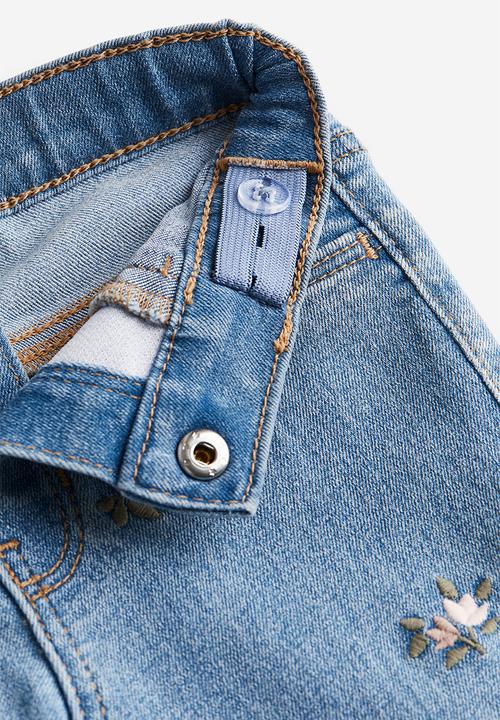 H&M - Embroidered jeans - blue 