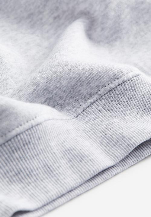 H&M - Text-motif hoodie - grey