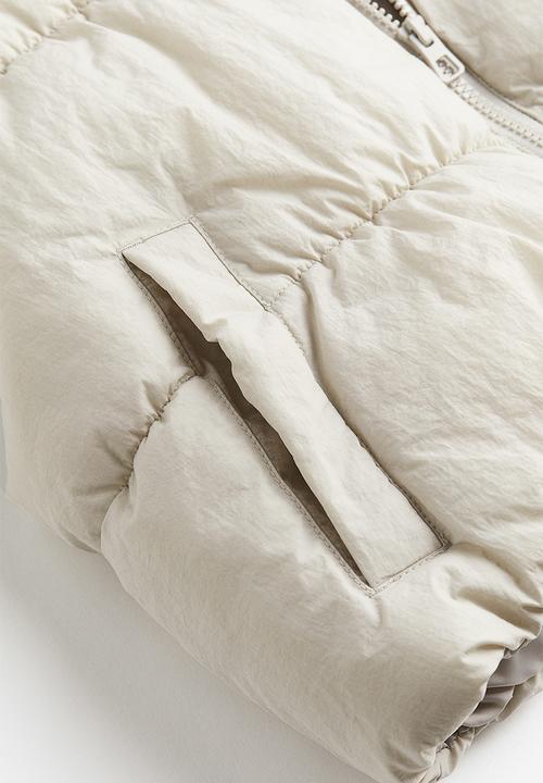 H&M - Puffer gilet - beige, grey