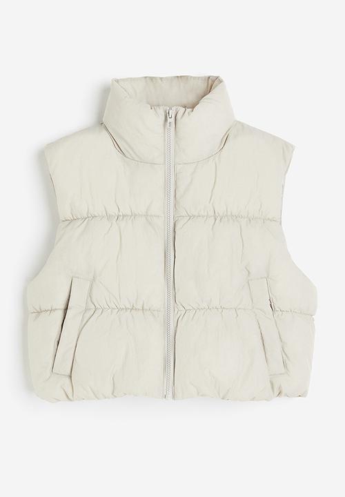 H&M - Puffer gilet - beige, grey