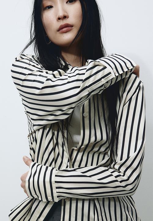 H&M - Cotton shirt - white, multi