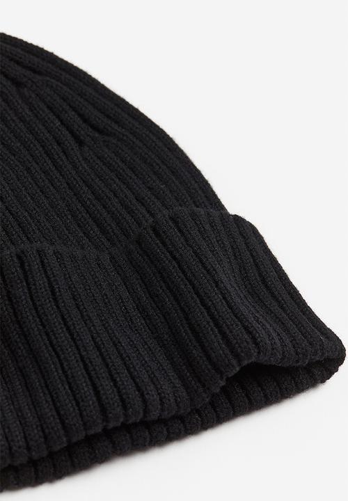 H&M - Rib-knit hat - black