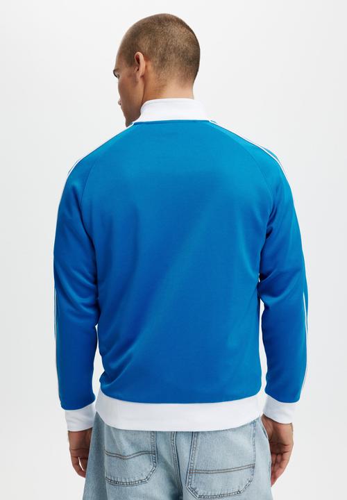 Cotton On - Tricot track jacket - skydiver blue / white / paris crest