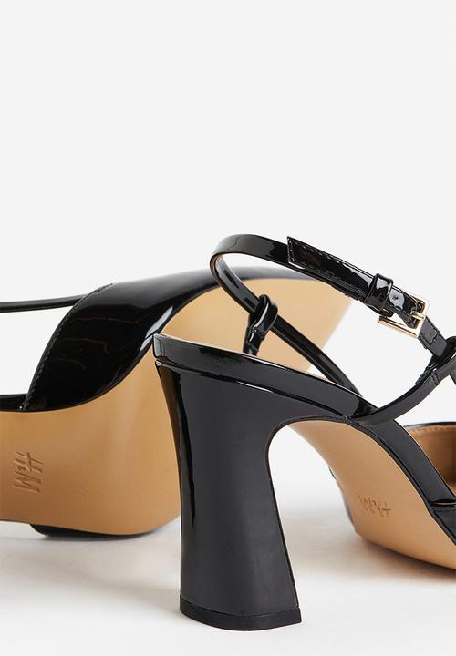 H&M - Patent slingbacks - black