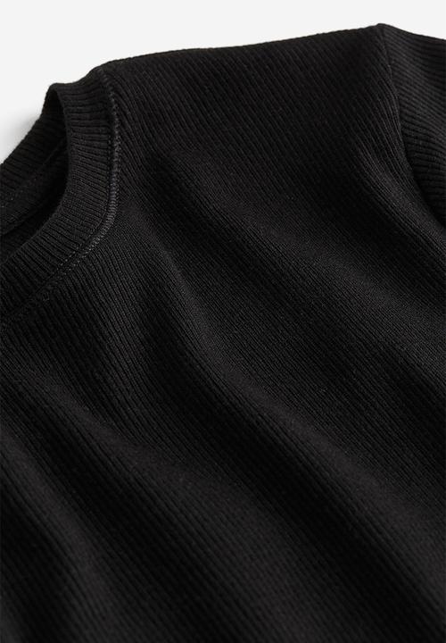 H&M - Fitted t-shirt - black