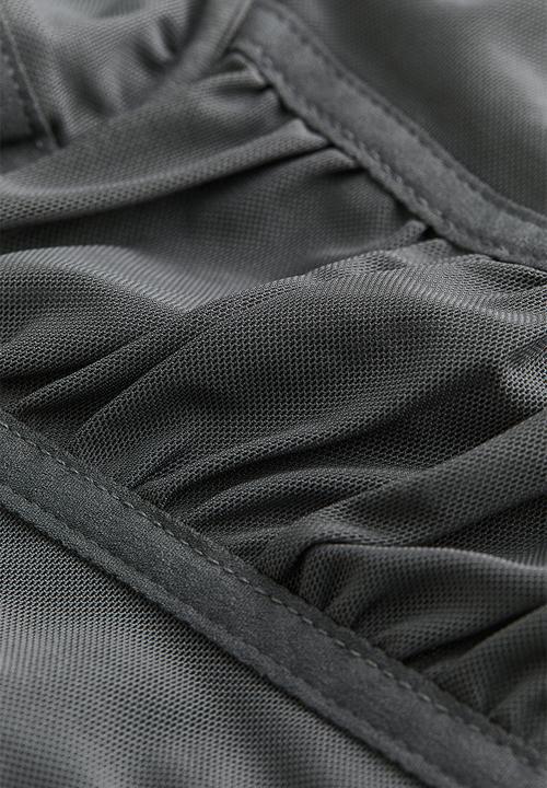 H&M - Mesh bustier top - grey