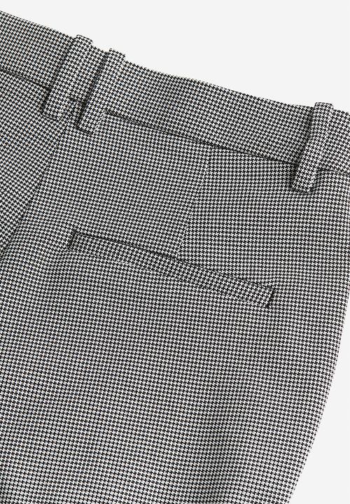H&M - Slit-hem trousers - black, multi