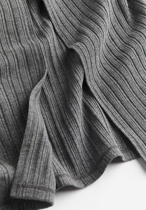 H&M - Collared jersey dress - grey