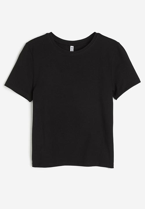 H&M - Fitted t-shirt - black