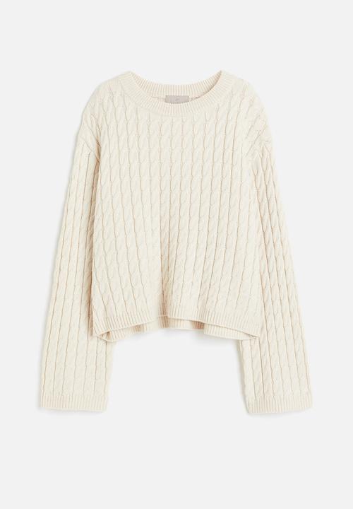 H&M - Cable-knit jumper - white