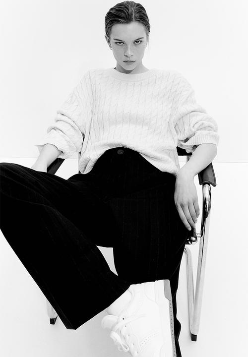 H&M - Cable-knit jumper - white