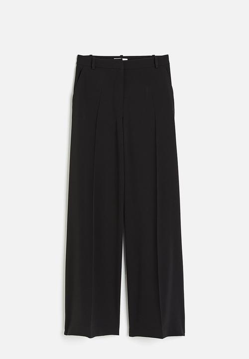 H&M - Wide trousers - black